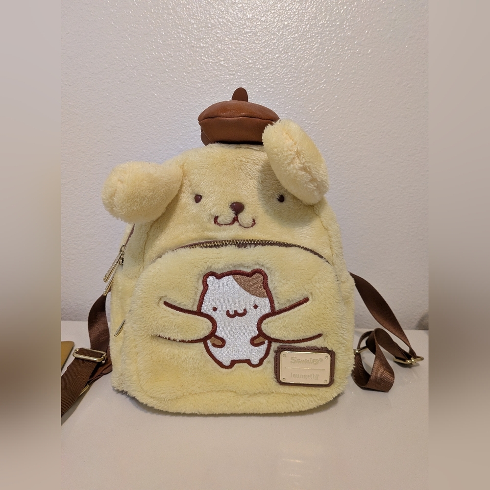 Loungefly Sanrio Hello Kitt & Friends Pompompurin Cosplay Mini Backpack